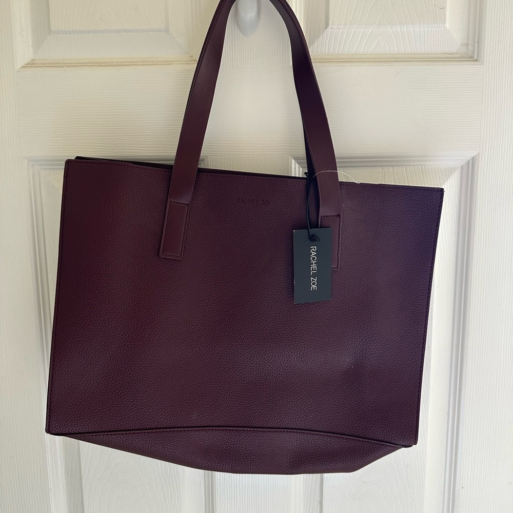 Rachel Zoe Burgundy Tote Bag